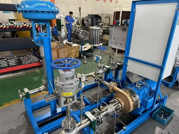 ایئر لیکویڈ کے لئے اعلی کارکردگی کریوجینک سینٹرفیوگل پمپ اسکیڈ